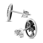 6pairs, Celtic Tree of Life Silver Stud Earrings, ep320